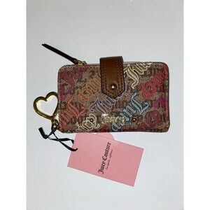 Juicy Couture Y2K Graffiti Wallet Brown New